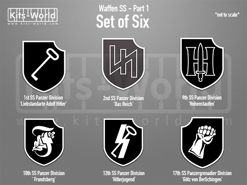 Kitsworld SAV Sticker Set - Waffen SS - Part 1  